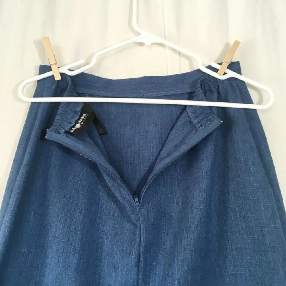 Vintage‎ Sag Harbor A-line Midi Skirt Womens 10 Office Professional Retro Twee